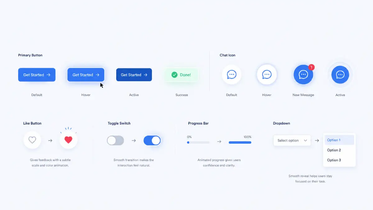 Illustration representing purposeful micro-interactions and cautious AI personalization on a corporate website